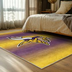 nfl minnesota vikings area rug non slip football carpet home decor gift idea for fans bedroom mv218