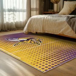 nfl minnesota vikings area rug non slip football carpet home decor gift idea for fans bedroom mv223