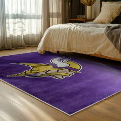 nfl minnesota vikings area rug non slip football carpet home decor gift idea for fans bedroom mv225