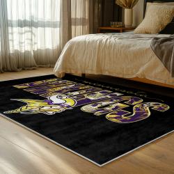 nfl minnesota vikings area rug non slip football carpet home decor gift idea for fans bedroom mv226