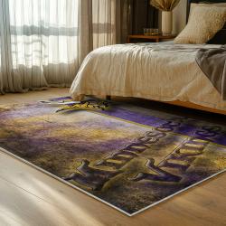 nfl minnesota vikings area rug non slip football carpet home decor gift idea for fans bedroom mv229