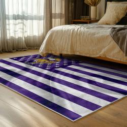 nfl minnesota vikings area rug non slip football carpet home decor gift idea for fans bedroom mv233
