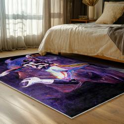 nfl minnesota vikings area rug non slip football carpet home decor gift idea for fans bedroom mv241