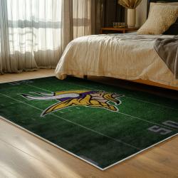 nfl minnesota vikings area rug non slip football carpet home decor gift idea for fans bedroom mv242