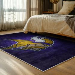 nfl minnesota vikings area rug non slip football carpet home decor gift idea for fans bedroom mv251