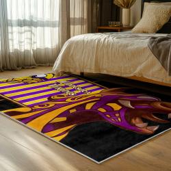 nfl minnesota vikings area rug non slip football carpet home decor gift idea for fans bedroom mv75
