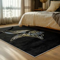 nfl minnesota vikings area rug non slip football carpet home decor gift idea for fans bedroom mv77