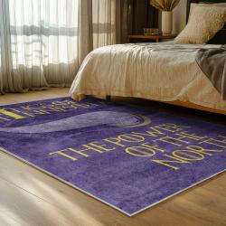 nfl minnesota vikings area rug non slip football carpet home decor gift idea for fans bedroom mv83