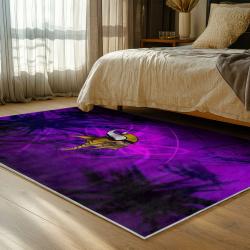 nfl minnesota vikings area rug non slip football carpet home decor gift idea for fans bedroom mv92