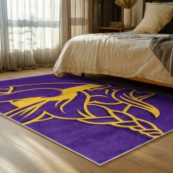 nfl minnesota vikings area rug non slip football carpet home decor gift idea for fans bedroom mv94