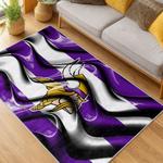 nfl minnesota vikings area rug non slip football carpet home decor gift idea for fans living room mv100