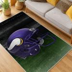nfl minnesota vikings area rug non slip football carpet home decor gift idea for fans living room mv103
