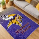 nfl minnesota vikings area rug non slip football carpet home decor gift idea for fans living room mv110