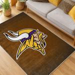 nfl minnesota vikings area rug non slip football carpet home decor gift idea for fans living room mv112