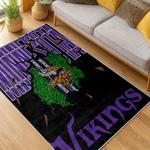 nfl minnesota vikings area rug non slip football carpet home decor gift idea for fans living room mv128