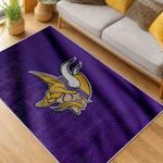 nfl minnesota vikings area rug non slip football carpet home decor gift idea for fans living room mv130