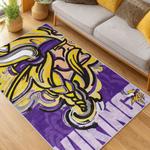 nfl minnesota vikings area rug non slip football carpet home decor gift idea for fans living room mv131