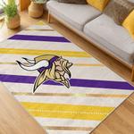 nfl minnesota vikings area rug non slip football carpet home decor gift idea for fans living room mv132