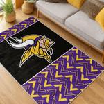 nfl minnesota vikings area rug non slip football carpet home decor gift idea for fans living room mv133