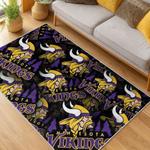 nfl minnesota vikings area rug non slip football carpet home decor gift idea for fans living room mv134