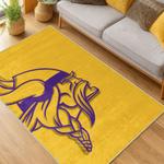 nfl minnesota vikings area rug non slip football carpet home decor gift idea for fans living room mv148