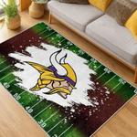 nfl minnesota vikings area rug non slip football carpet home decor gift idea for fans living room mv154