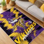 nfl minnesota vikings area rug non slip football carpet home decor gift idea for fans living room mv155