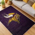 nfl minnesota vikings area rug non slip football carpet home decor gift idea for fans living room mv162
