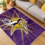 nfl minnesota vikings area rug non slip football carpet home decor gift idea for fans living room mv165