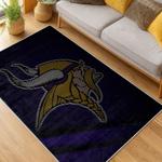 nfl minnesota vikings area rug non slip football carpet home decor gift idea for fans living room mv166