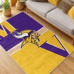 nfl minnesota vikings area rug non slip football carpet home decor gift idea for fans living room mv168