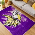 nfl minnesota vikings area rug non slip football carpet home decor gift idea for fans living room mv169