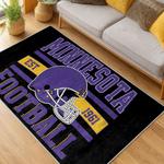 nfl minnesota vikings area rug non slip football carpet home decor gift idea for fans living room mv170