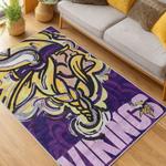 nfl minnesota vikings area rug non slip football carpet home decor gift idea for fans living room mv171