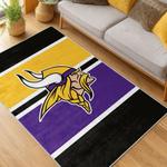 nfl minnesota vikings area rug non slip football carpet home decor gift idea for fans living room mv174