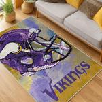 nfl minnesota vikings area rug non slip football carpet home decor gift idea for fans living room mv175