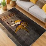 nfl minnesota vikings area rug non slip football carpet home decor gift idea for fans living room mv176