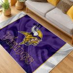 nfl minnesota vikings area rug non slip football carpet home decor gift idea for fans living room mv177