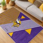 nfl minnesota vikings area rug non slip football carpet home decor gift idea for fans living room mv178