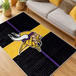 nfl minnesota vikings area rug non slip football carpet home decor gift idea for fans living room mv181