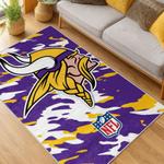 nfl minnesota vikings area rug non slip football carpet home decor gift idea for fans living room mv185