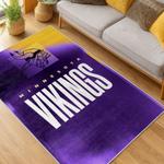 nfl minnesota vikings area rug non slip football carpet home decor gift idea for fans living room mv188