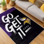 nfl minnesota vikings area rug non slip football carpet home decor gift idea for fans living room mv190