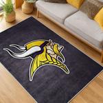 nfl minnesota vikings area rug non slip football carpet home decor gift idea for fans living room mv191