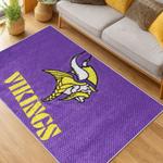 nfl minnesota vikings area rug non slip football carpet home decor gift idea for fans living room mv193