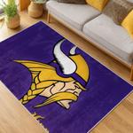 nfl minnesota vikings area rug non slip football carpet home decor gift idea for fans living room mv195