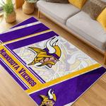 nfl minnesota vikings area rug non slip football carpet home decor gift idea for fans living room mv199