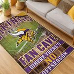 nfl minnesota vikings area rug non slip football carpet home decor gift idea for fans living room mv200