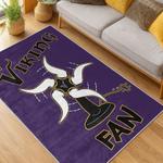 nfl minnesota vikings area rug non slip football carpet home decor gift idea for fans living room mv204