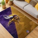 nfl minnesota vikings area rug non slip football carpet home decor gift idea for fans living room mv207